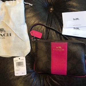 Coach Pink Wristlet